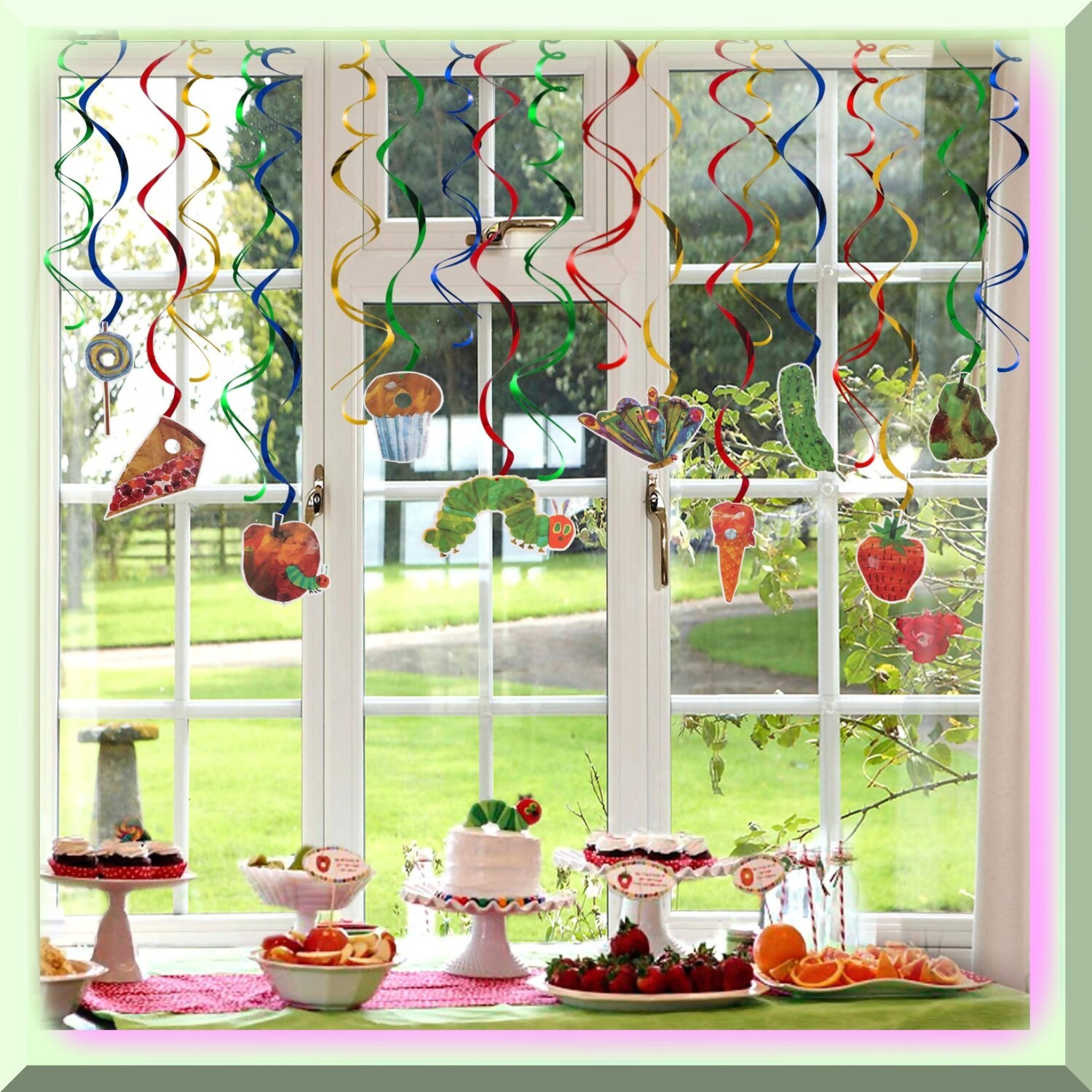 20-Piece Colorful Butterfly Streamer Party Decor