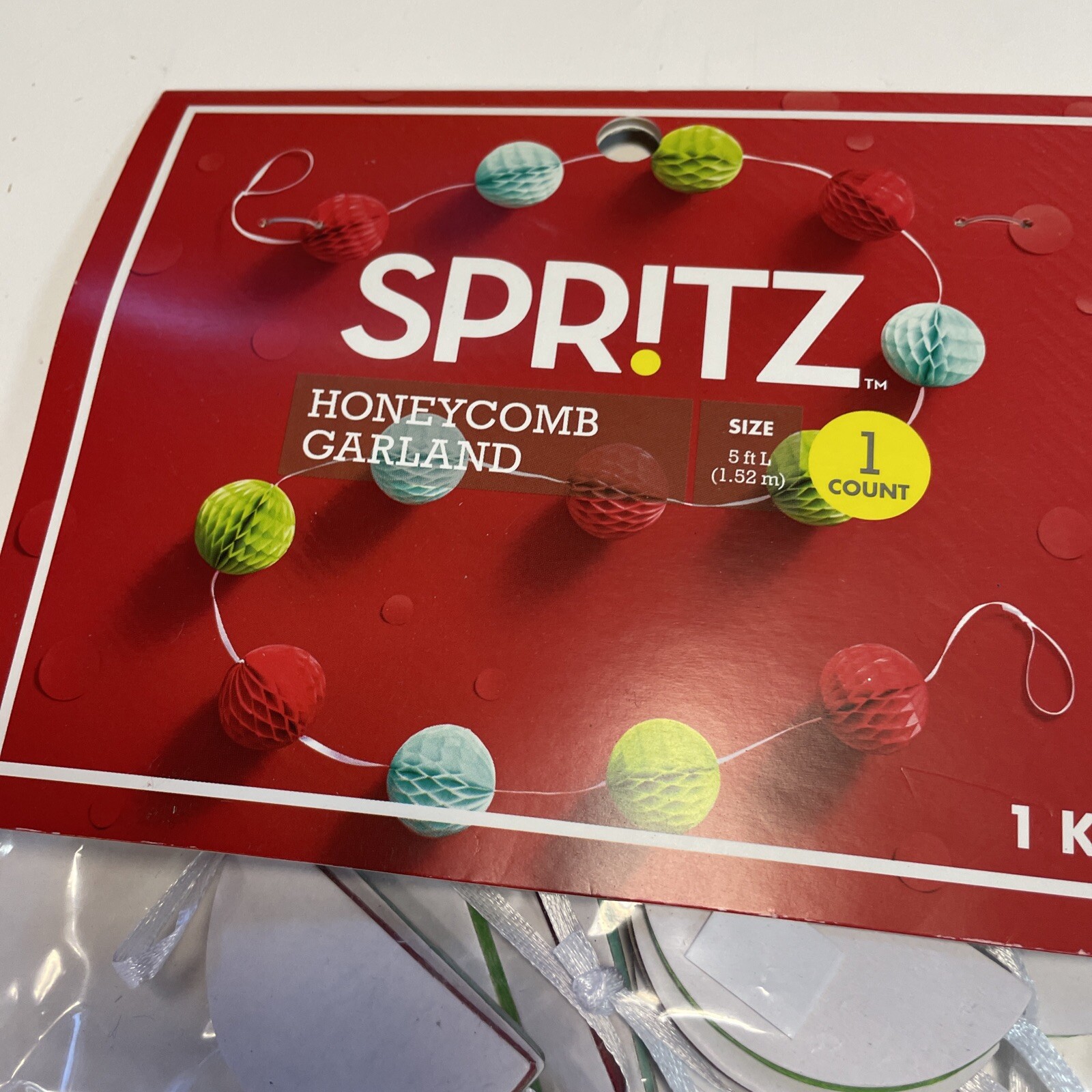 2 Packs Spritz Honeycomb Garland 5 ft. each pack