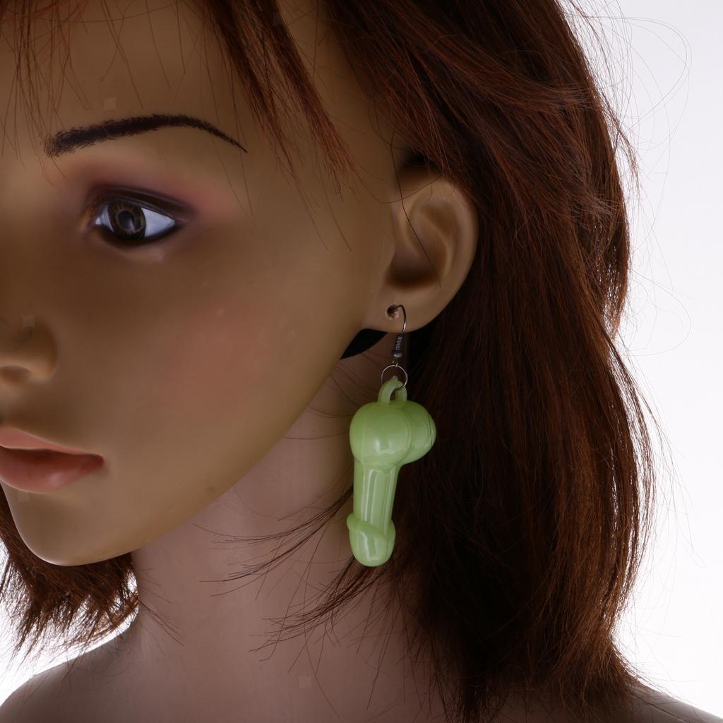 Fluorescent Pecker Earrings Hen Stag Night Party Joke Gift Adult Toys