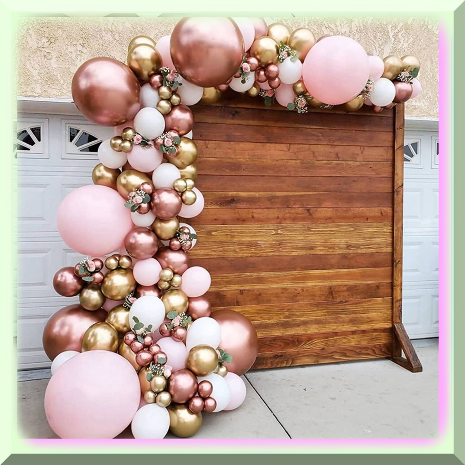 Celebration Balloon Set with Rose Gold Pink White