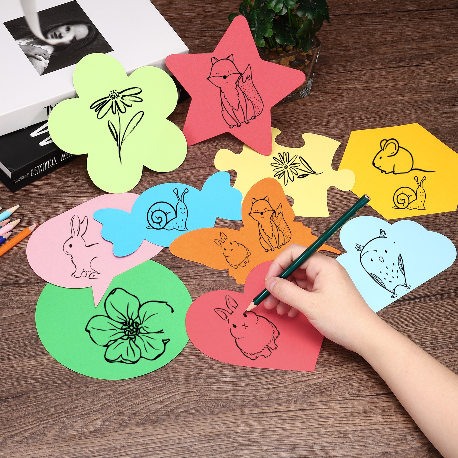 6″Cutouts Paper, 180Pcs Circles Assorted Color Paper, Multicolor