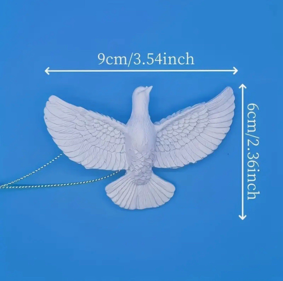 Christmas Ornament Doves Resin Home Decor Christmas Tree Gift