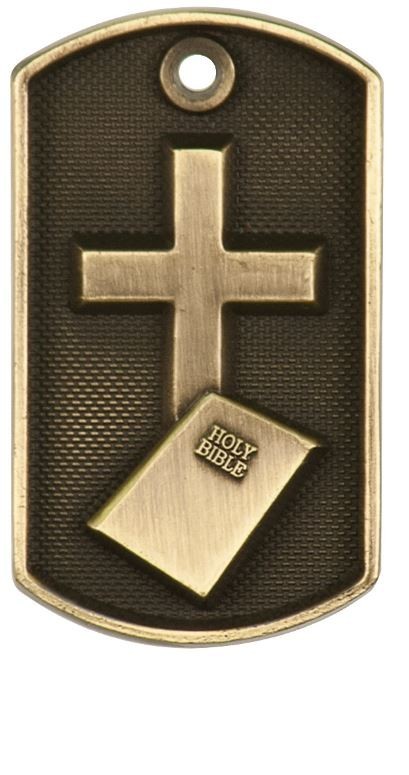 Religious Holy Bible Dog Tag Award Trophy W/Free Bead Chain FREE SHIPPING DT210