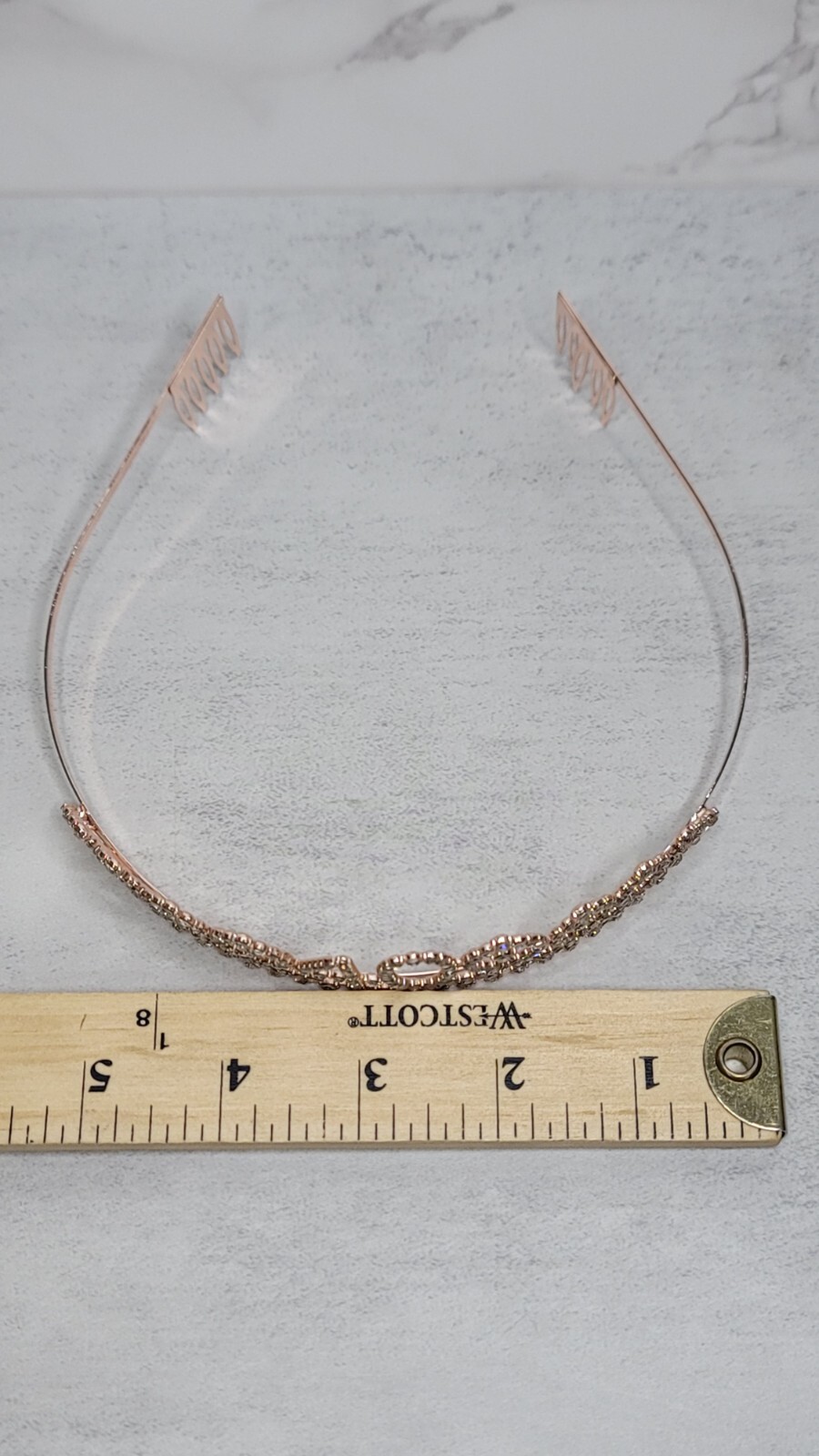 Rose Gold Silver 40th Birthday Tiara Gift Rhinestone Crown Headband 40 Bling
