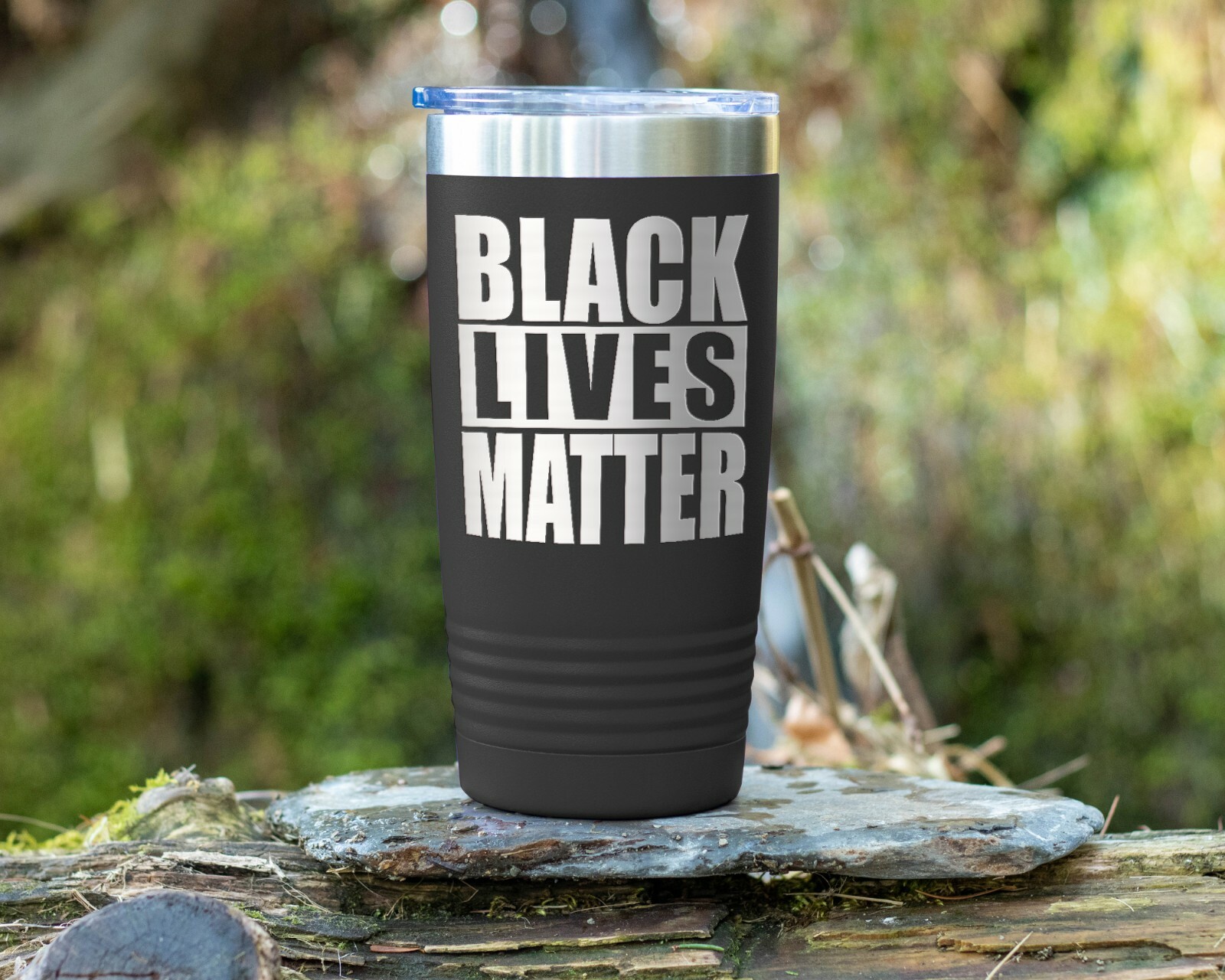 Coffee Tumbler 20 oz. Stainless Steel BLACK LIVES MATTER Travel Tumbler