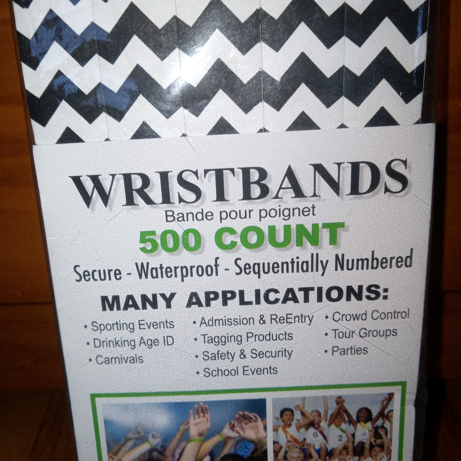 Amscan Tyvek Wristbands 500 Count Concert Events Parties Clubs Crowd Control