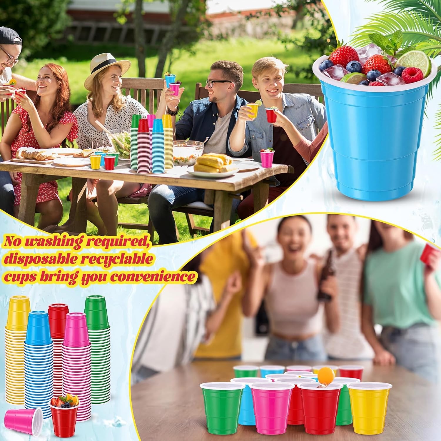 1000 Pack 2 oz Plastic Shot Glasses Mini Disposable Shot Cups for Parties,