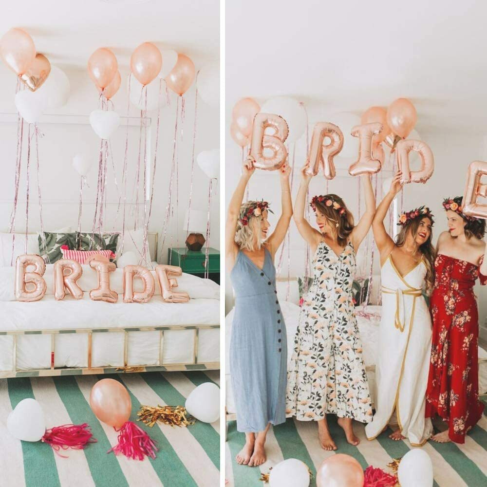 VIDAL CRAFTS Rose Gold Bridal Shower Decorations, Bachelorette Party Decor