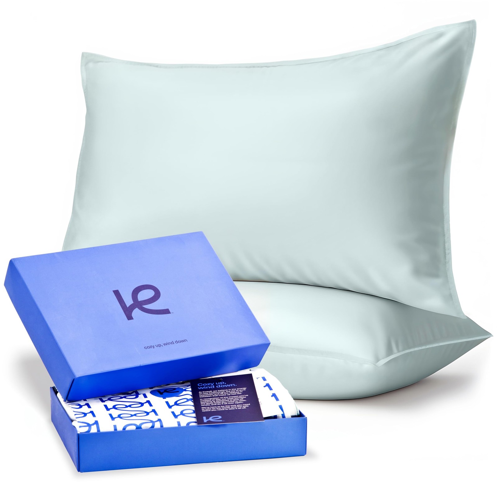 Kickoff Viscose Bamboo Pillowcase, King, Set of 2, 100% Organic Hid… Fast Ship