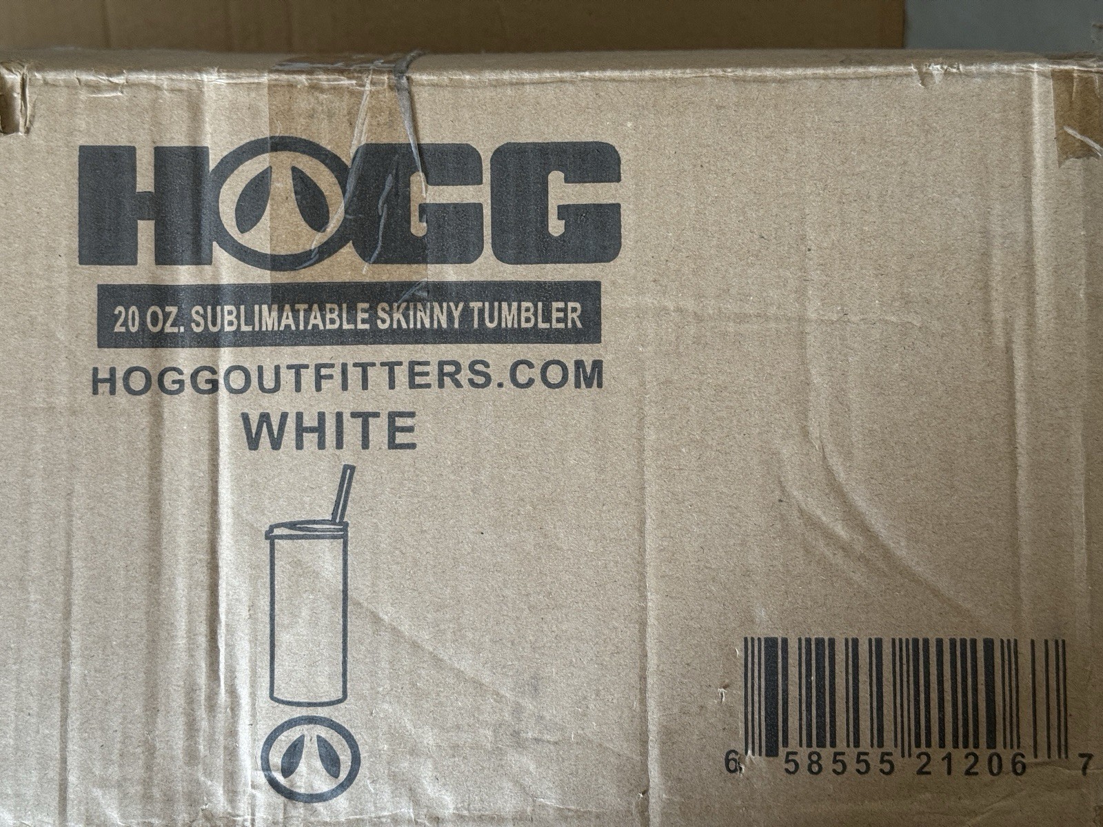 Hogg 20 oz Sublimation Tumblers (24 Units) Sublimation Blanks Bulk White