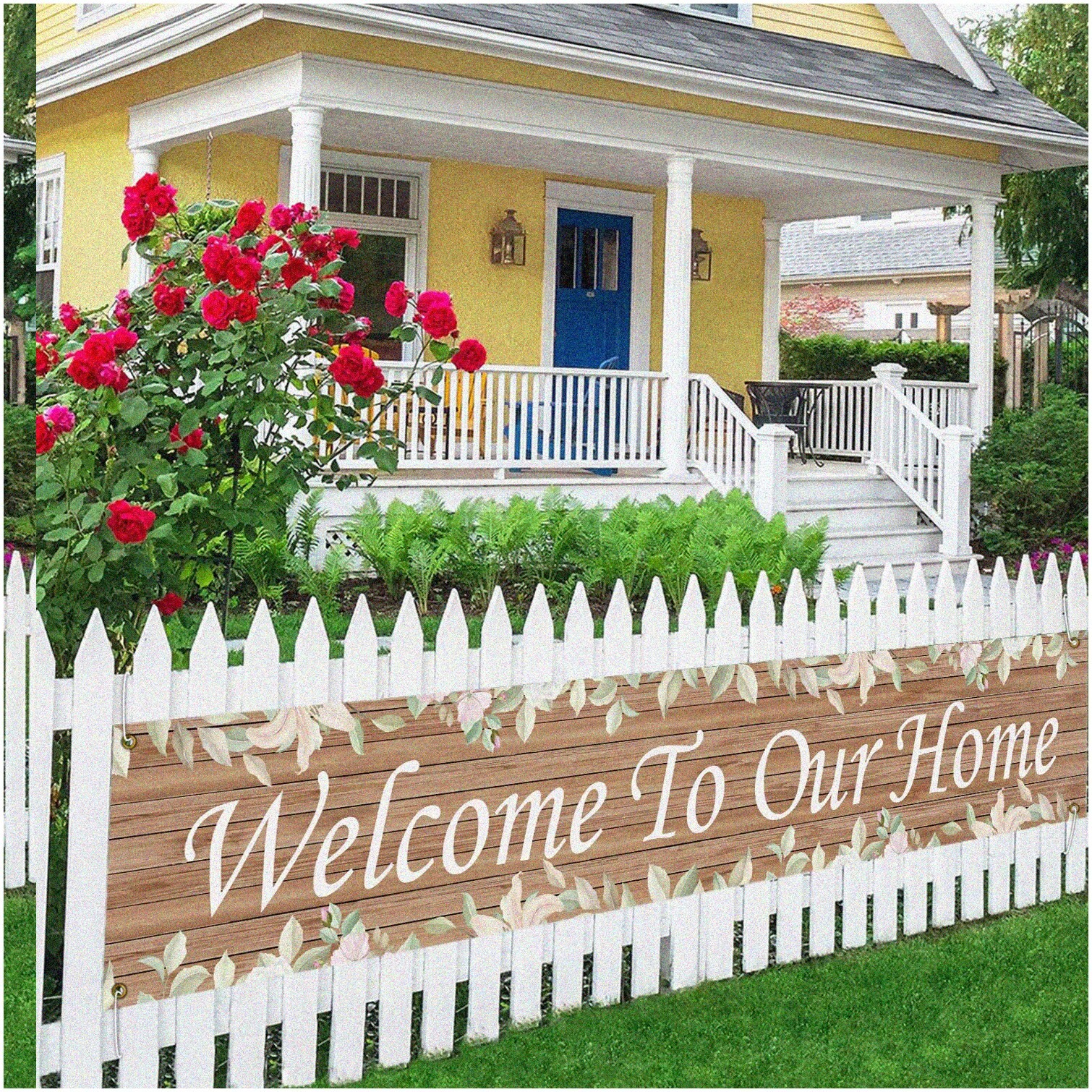 Rustic Homecoming Banner for Lawn and Wall Decor
