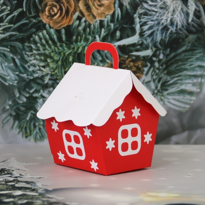 Christmas Candy Box Bags Santa Claus Gift Box Party Decoration New Year Kids Gif