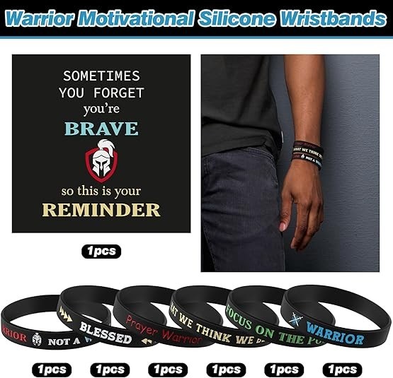 Inspirational Silicone Bracelets Rubber Bands Wristbands