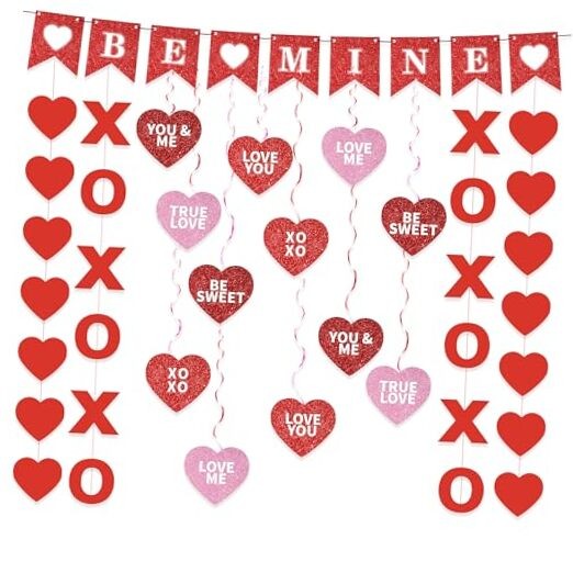 Valentines Day Decorations Valentine’s Day Be Mine Decorations Hanging Heart