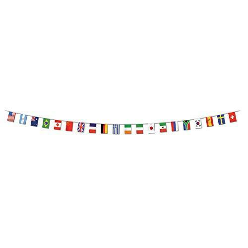 Beistle – 57738 Beistle Party Supplies, International Flag Pennant Banner,