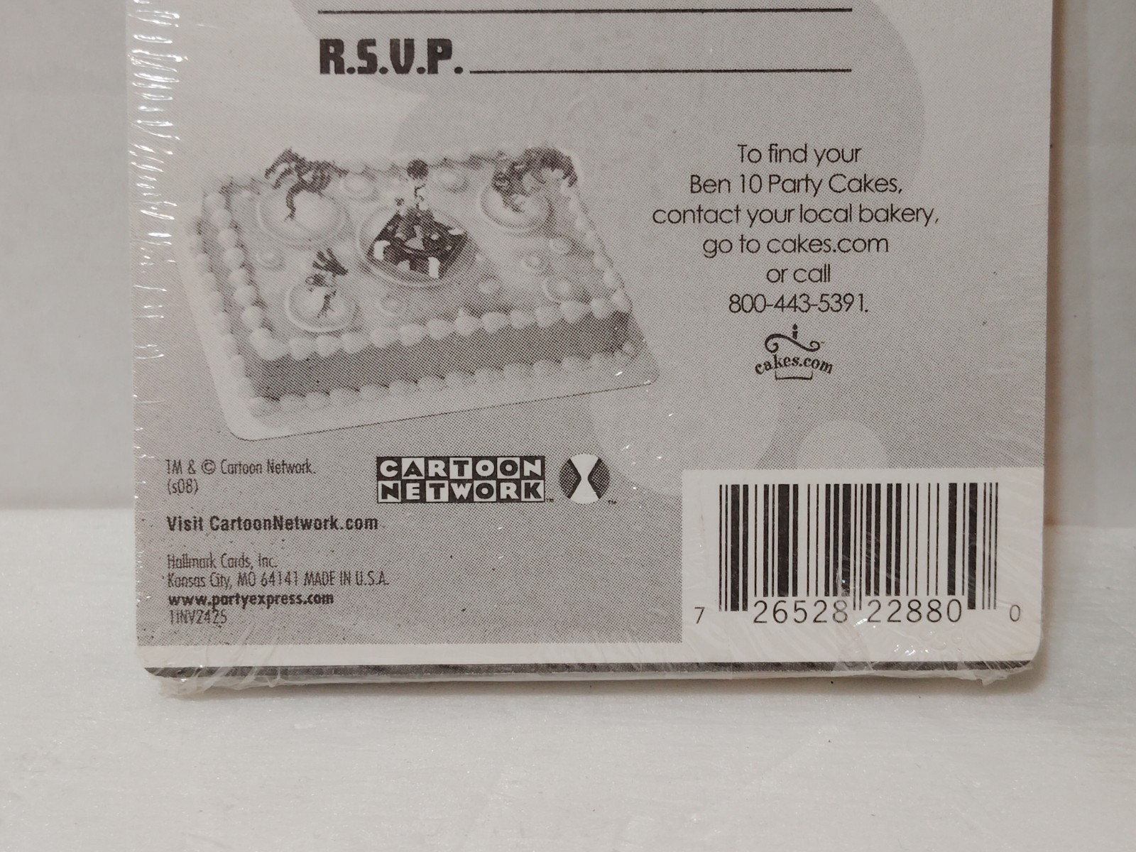 New! Ben 10 Ben10 Party Express 8 Invitations Hallmark Cartoon Network