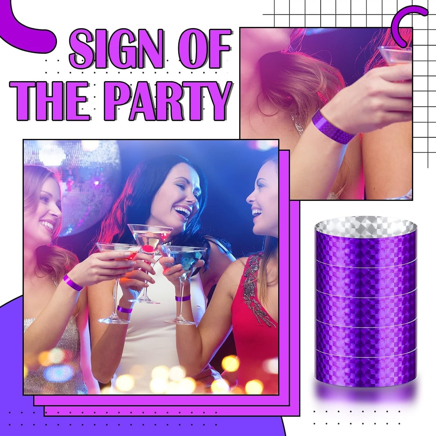 Paper Wristbands Neon Wrist Bands Waterproof Handbands for Events Lightweight…