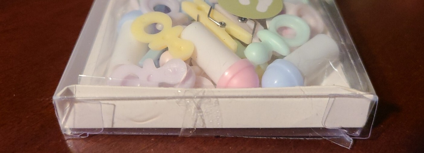 3D Baby Confetti Shower Decoration 64 Pieces New Factory Sealed Best Occasions