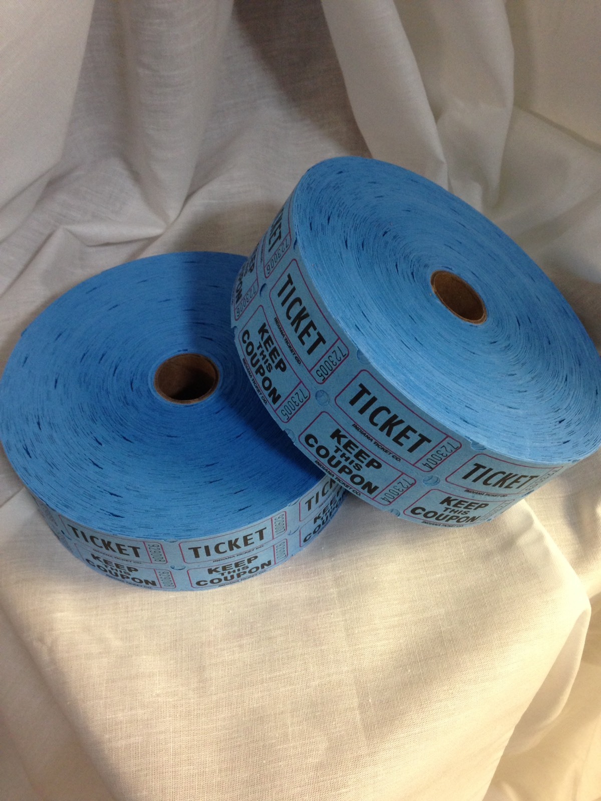 Raffle Tickets 12 Roll Deal 2000 Double Stub Per Roll Split The Pot or 50/50