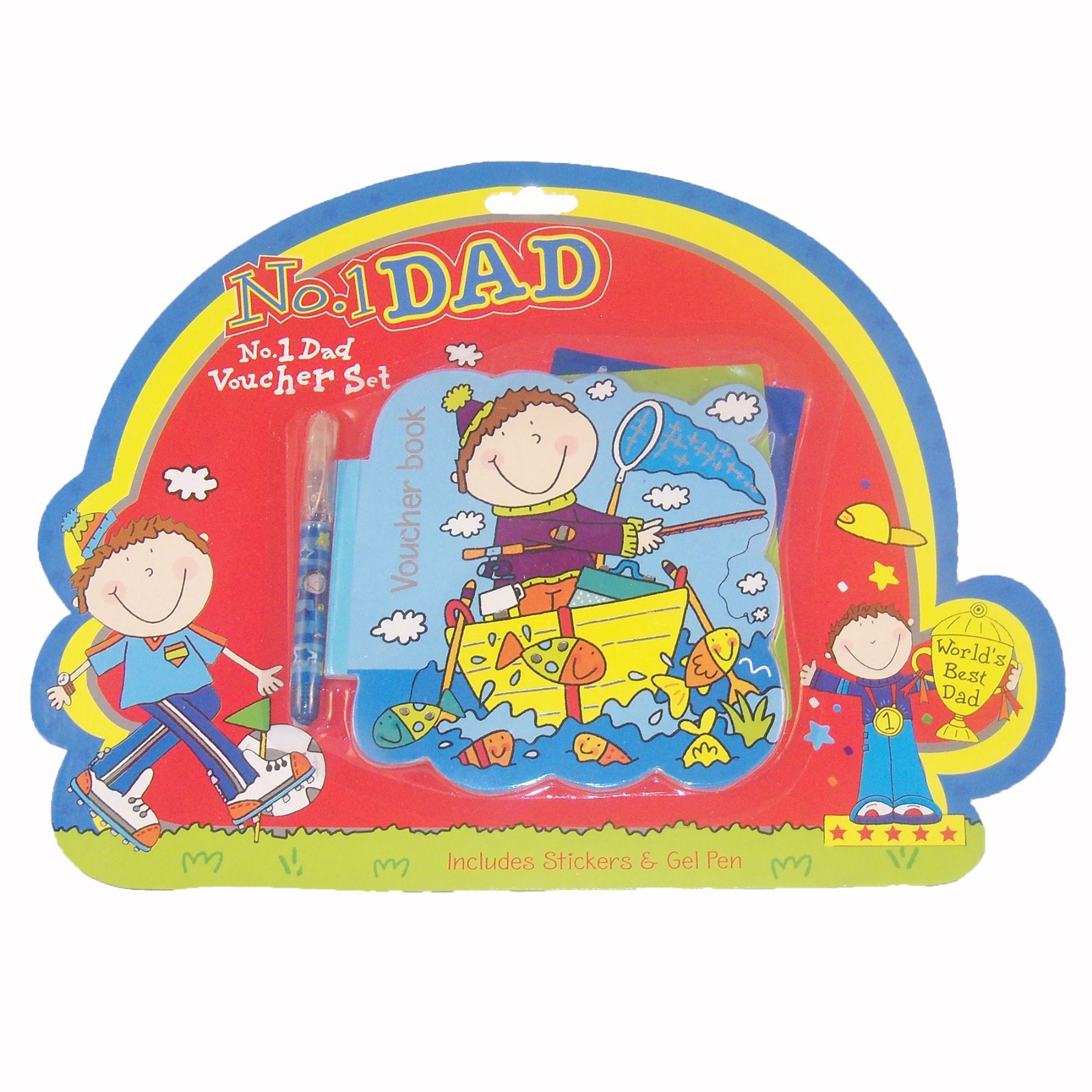 Novelty No.1 Dad Voucher Book with Stickers and Pen – Fathers Day Gift