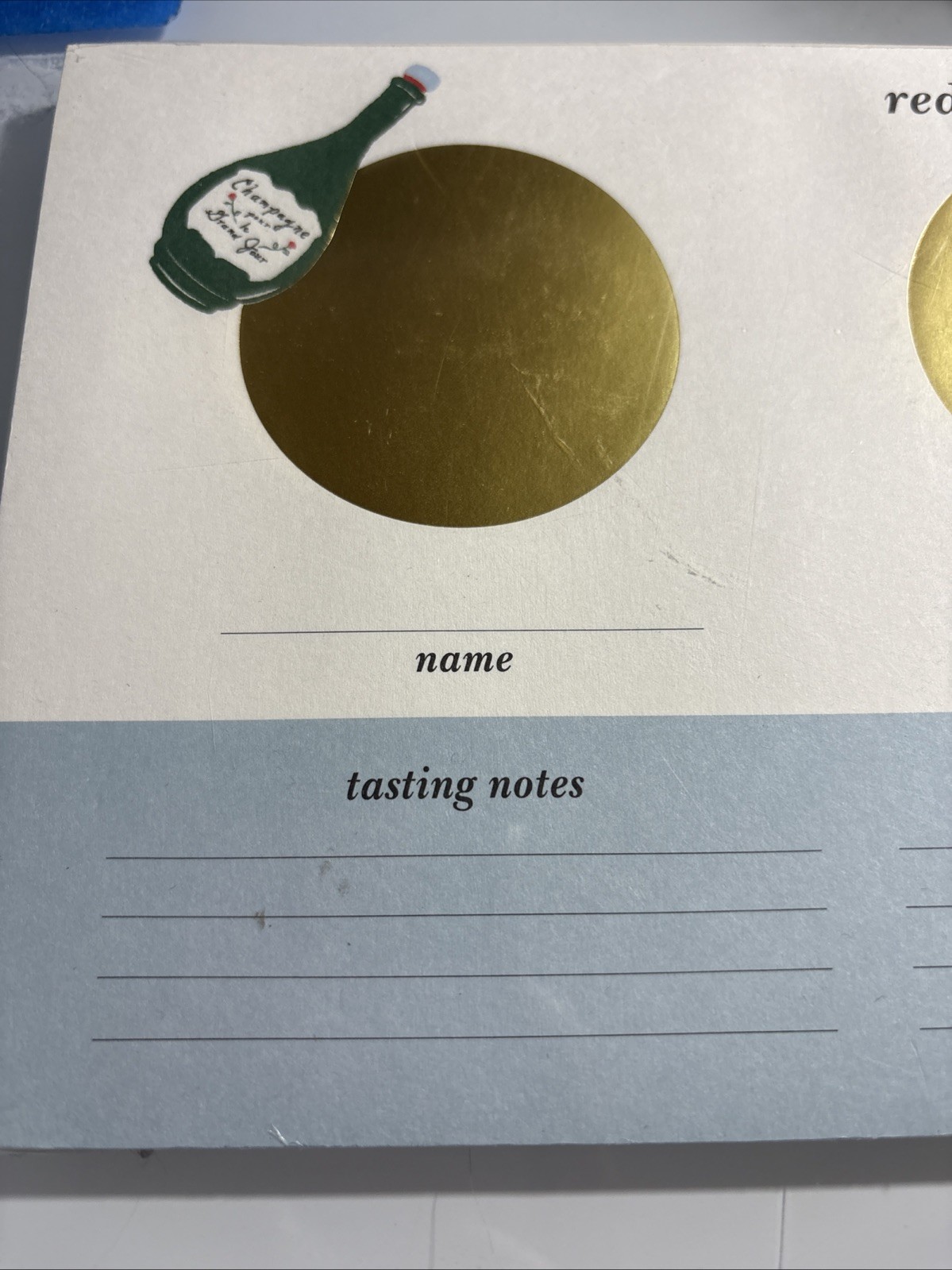 Kate Spade Wine Tasting Sheets: Red, White Rose – 25 sheets NEW Party Gift