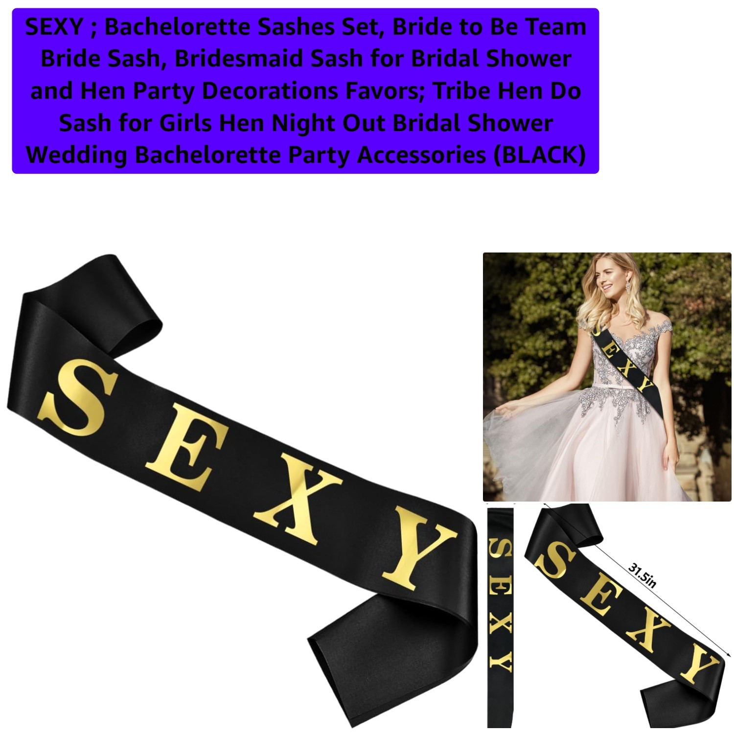 SEXY ; Bachelorette Sashes Set, Bride to Be Team Bride Sash, Bridesmaid Sash …