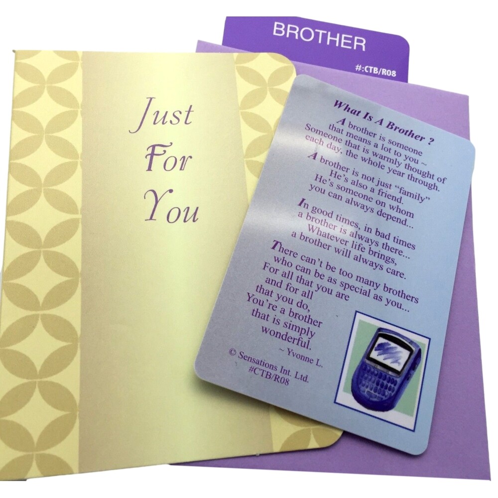 What Is A Brother…Wallet Card (Sentimental Keepsake Wallet /Purse Card)