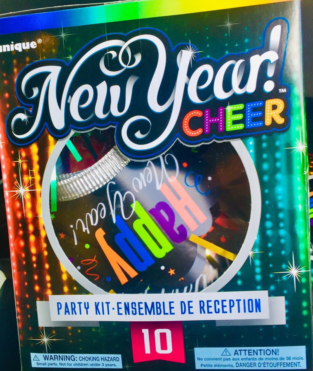 UNIQUE New Year Party Kit for 10.Unique Party Products.NIB Special