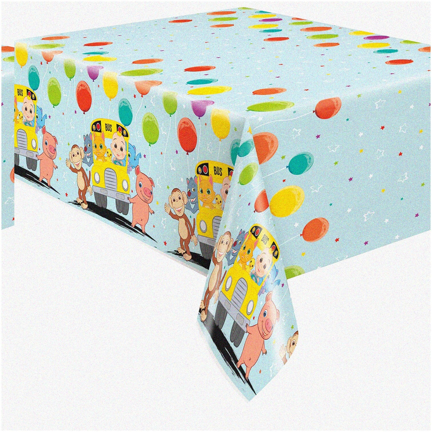 Colorful Plastic Tablecloth for Kids’ Parties