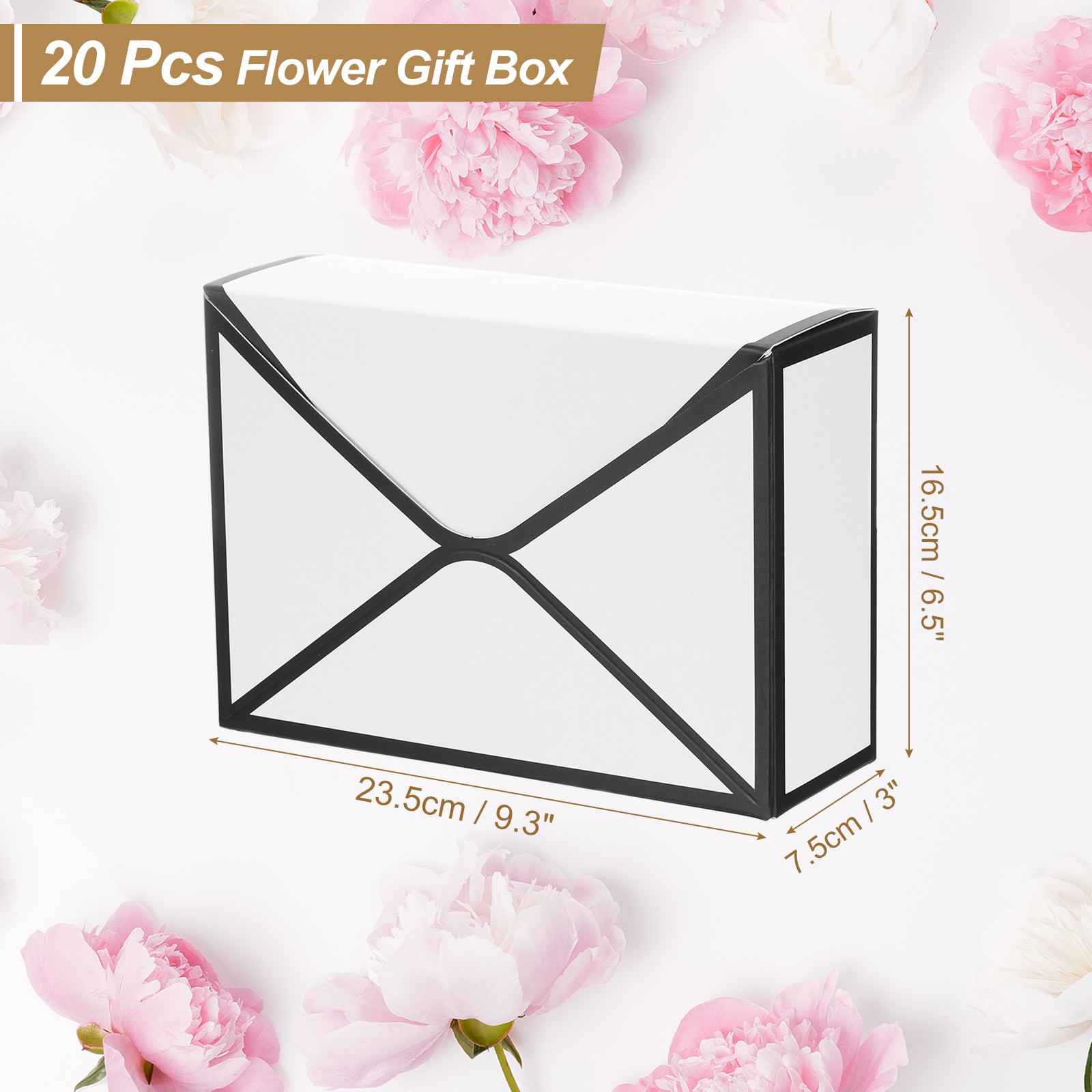 Paper Flower Gift Bags, 20 Pcs Wrapping Paper Bouquet Flower Envelope Bag