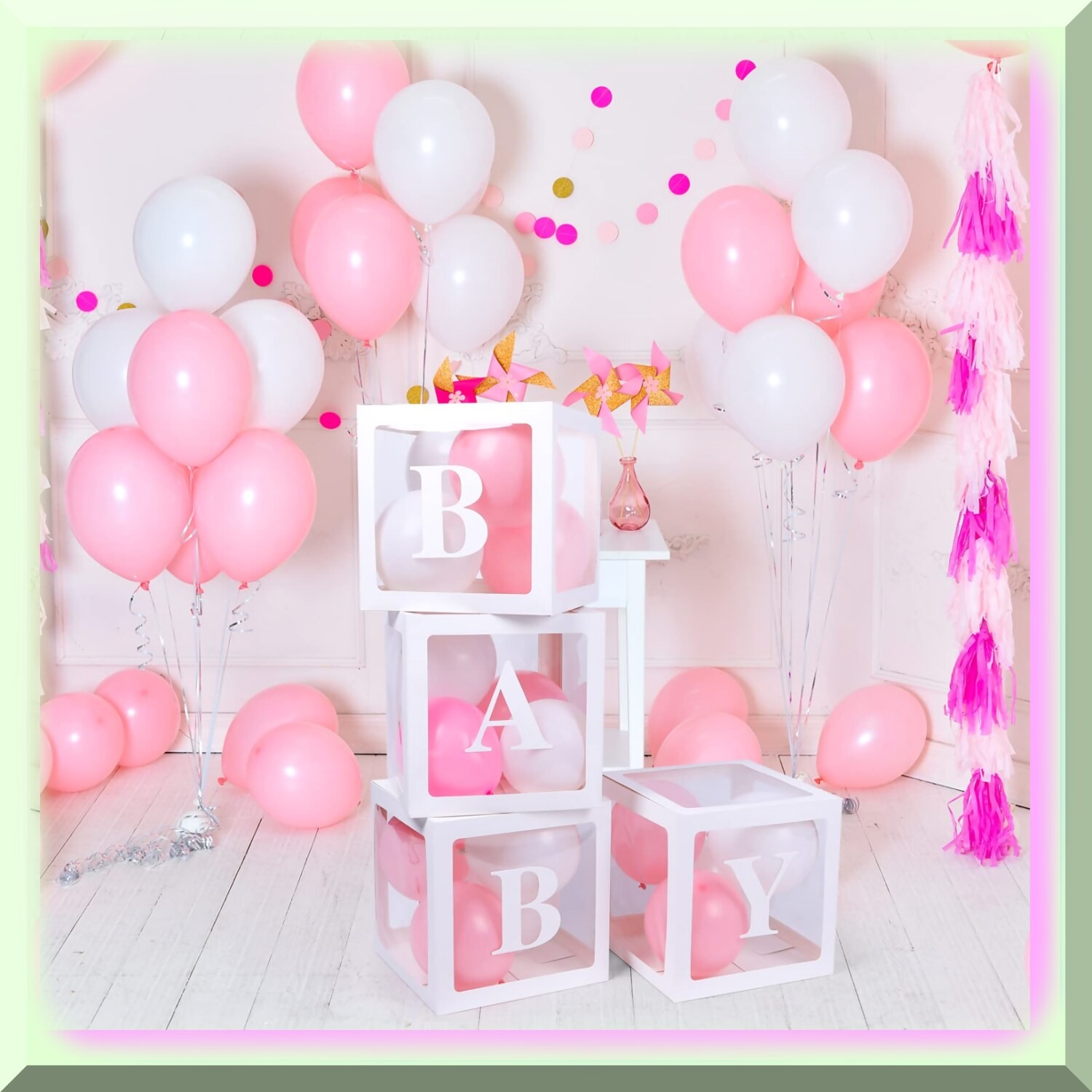 42pc Baby Shower Letter Balloon Box Set