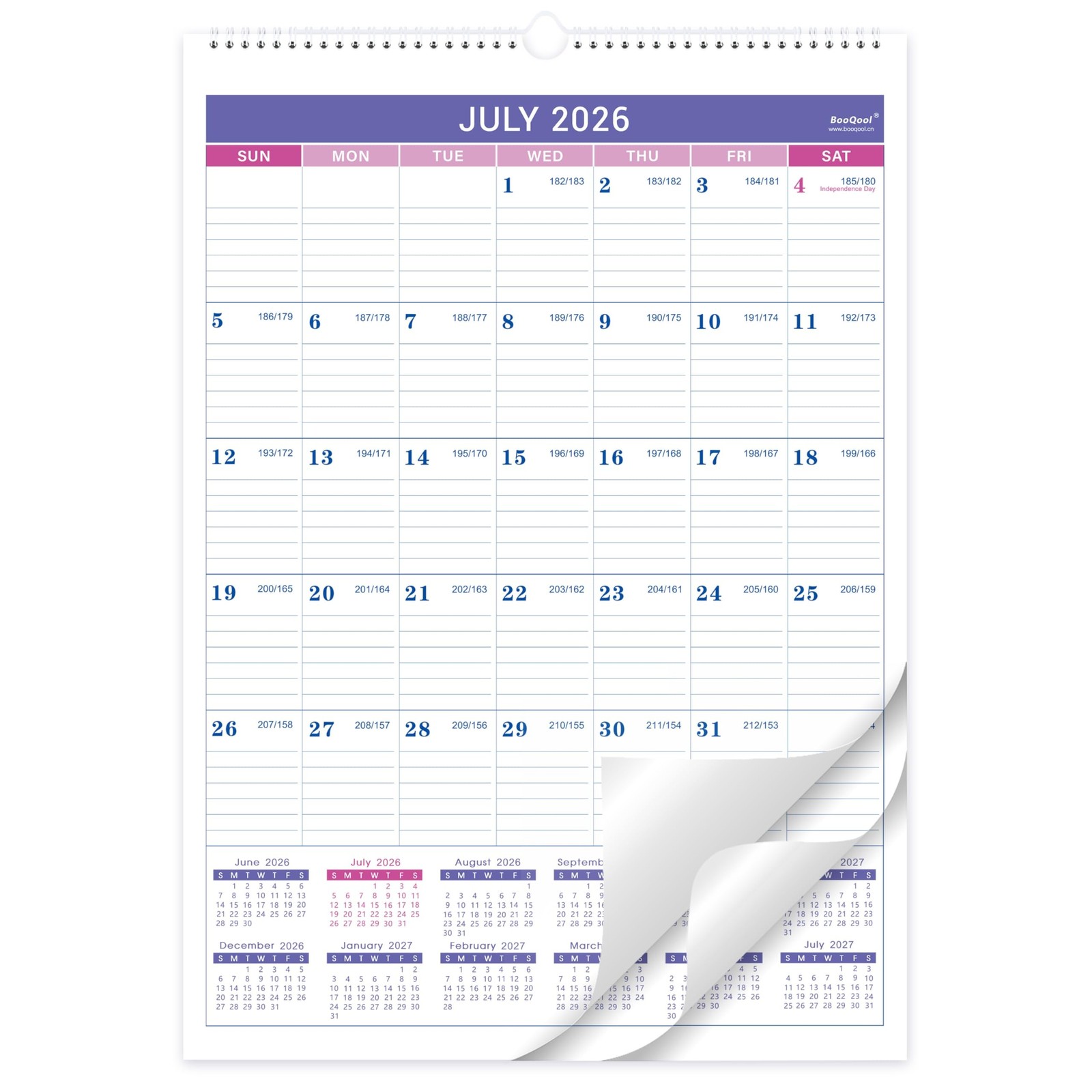 2026-2027 Wall Calendar – July 2026 – December 2027, 2026-2027 Calendar, 18 M…
