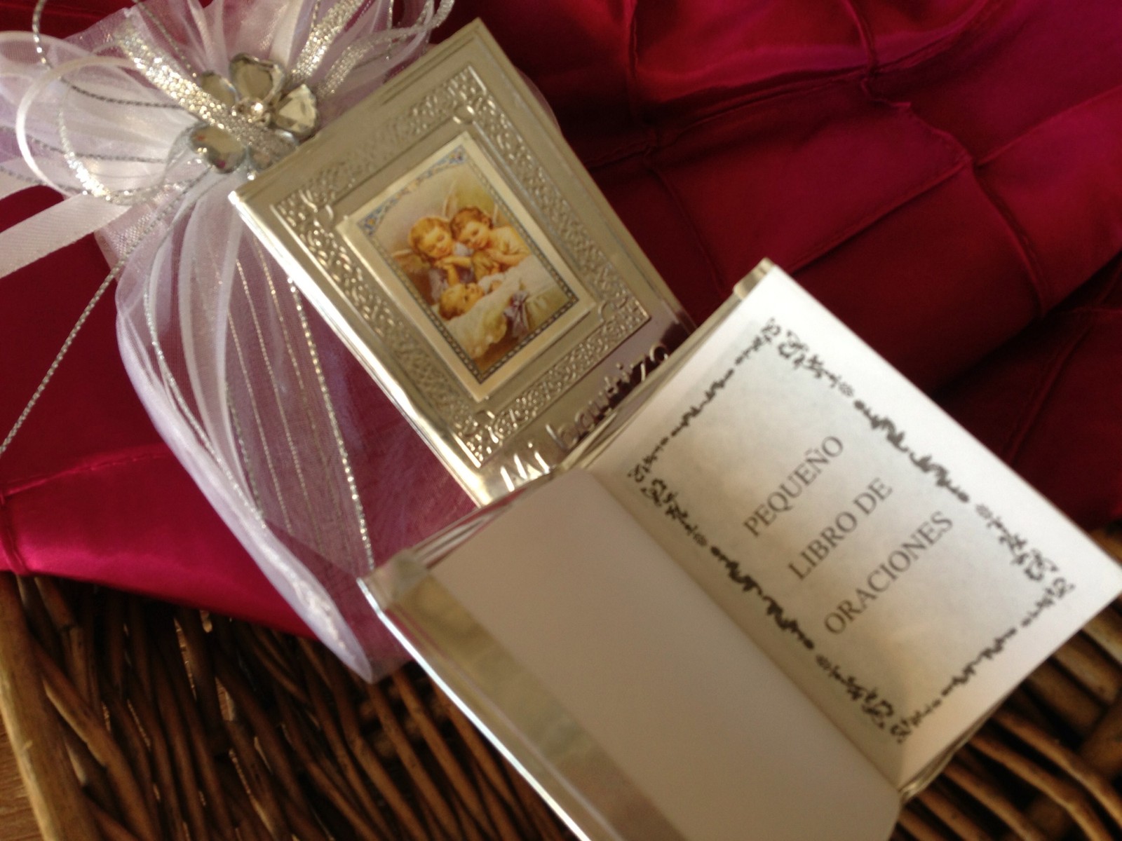 24 Pcs Baptism Favors White/Recuerdos Para Bautizo En Repujado Blancos