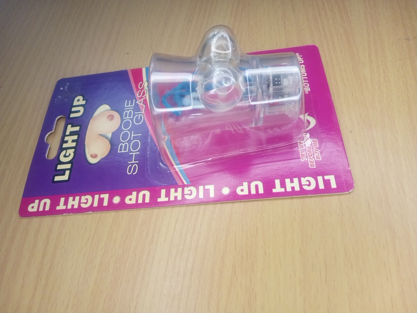 Light Up Boobie Shot Glass With String