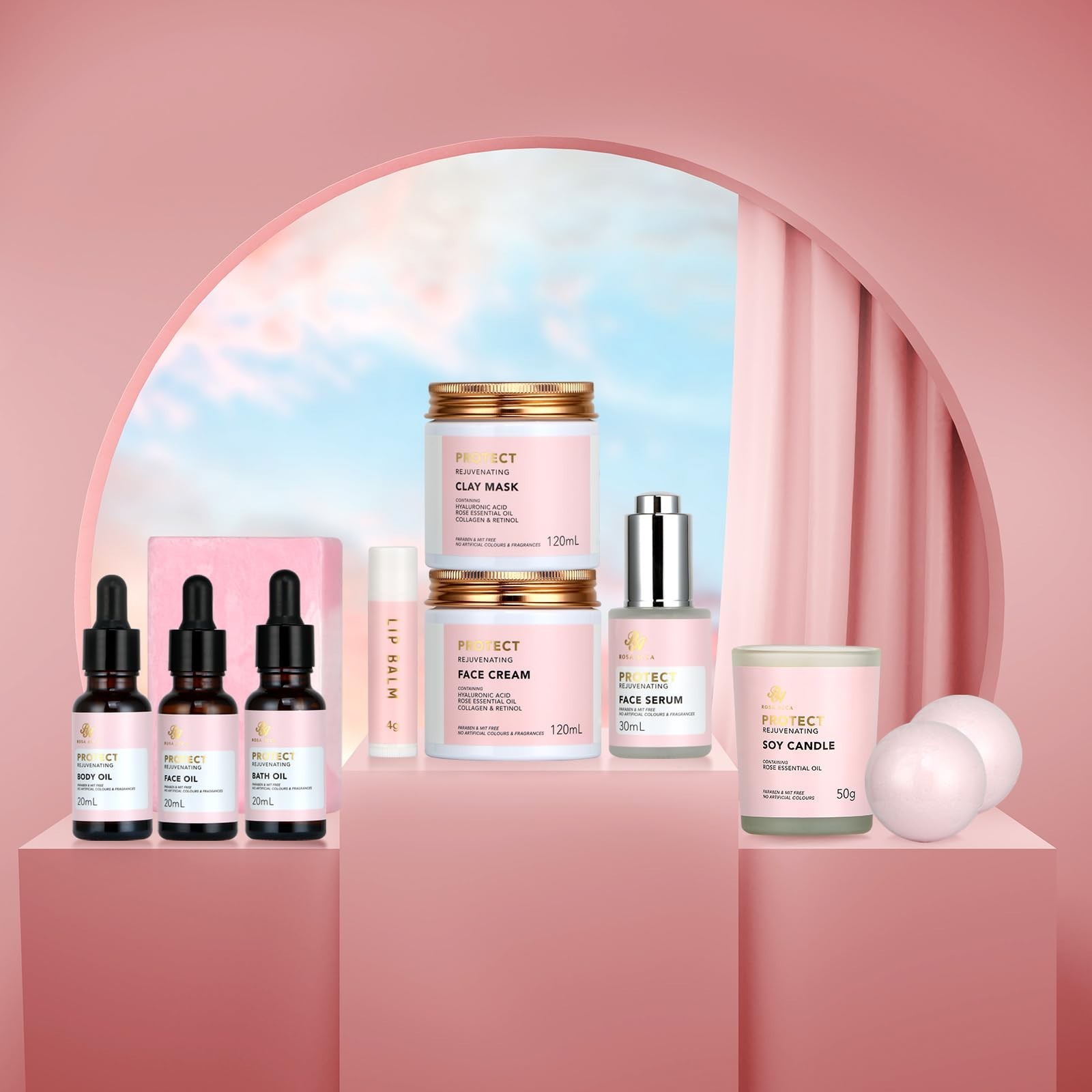Mother’s Day Gift, Spa Gifts 28pcs Rose Facial Skin Care Set for Wo… Fast Ship