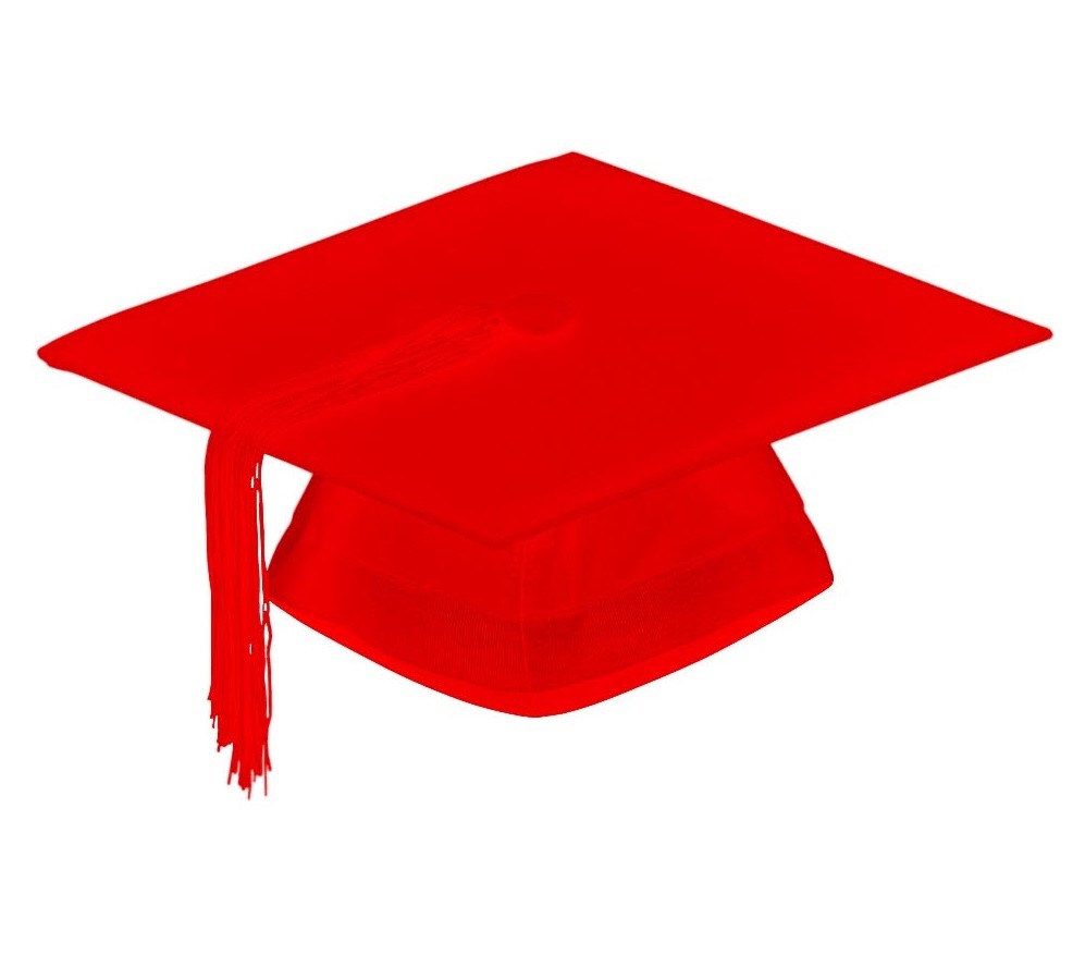 Graduation Mortarboard – Master’s Fitted Cap Colour Hat Academic Gown Accessory