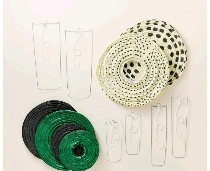 6pc Polka Dot Novelty Lantern Set Black/Cream/Green kate spade new york x Targ