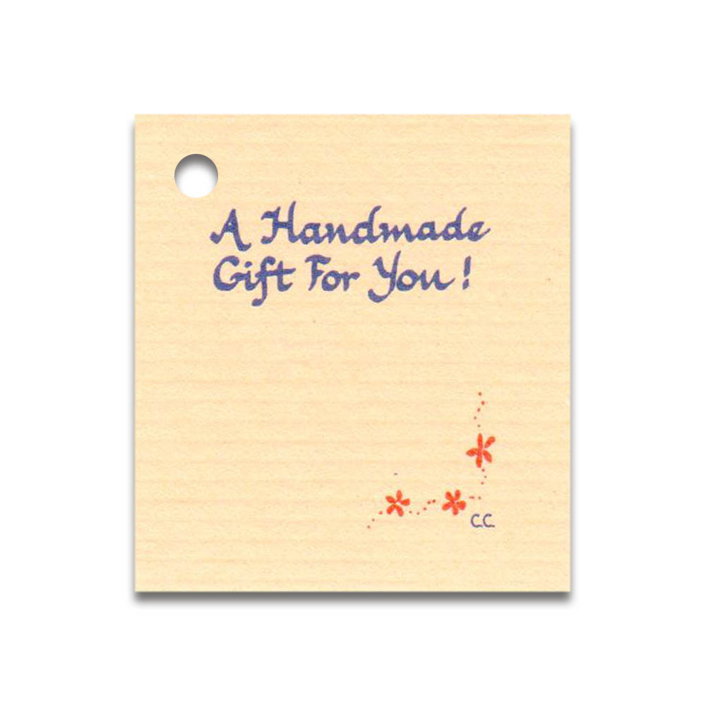 50 SMALL*HANDMADE GIFT* HANG TAGS & STRINGS, PRICE COUNTRY CRAFTS FAVORS~FOR YOU