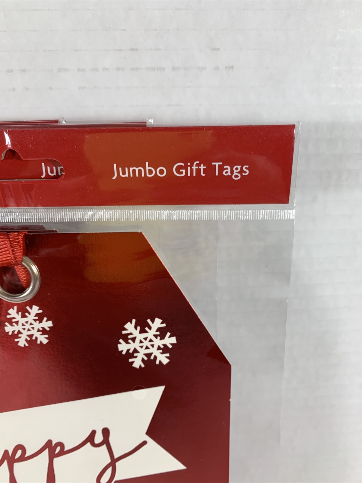 New Holiday Season’s Jumbo Gift Tags Christmas 6in X 9in