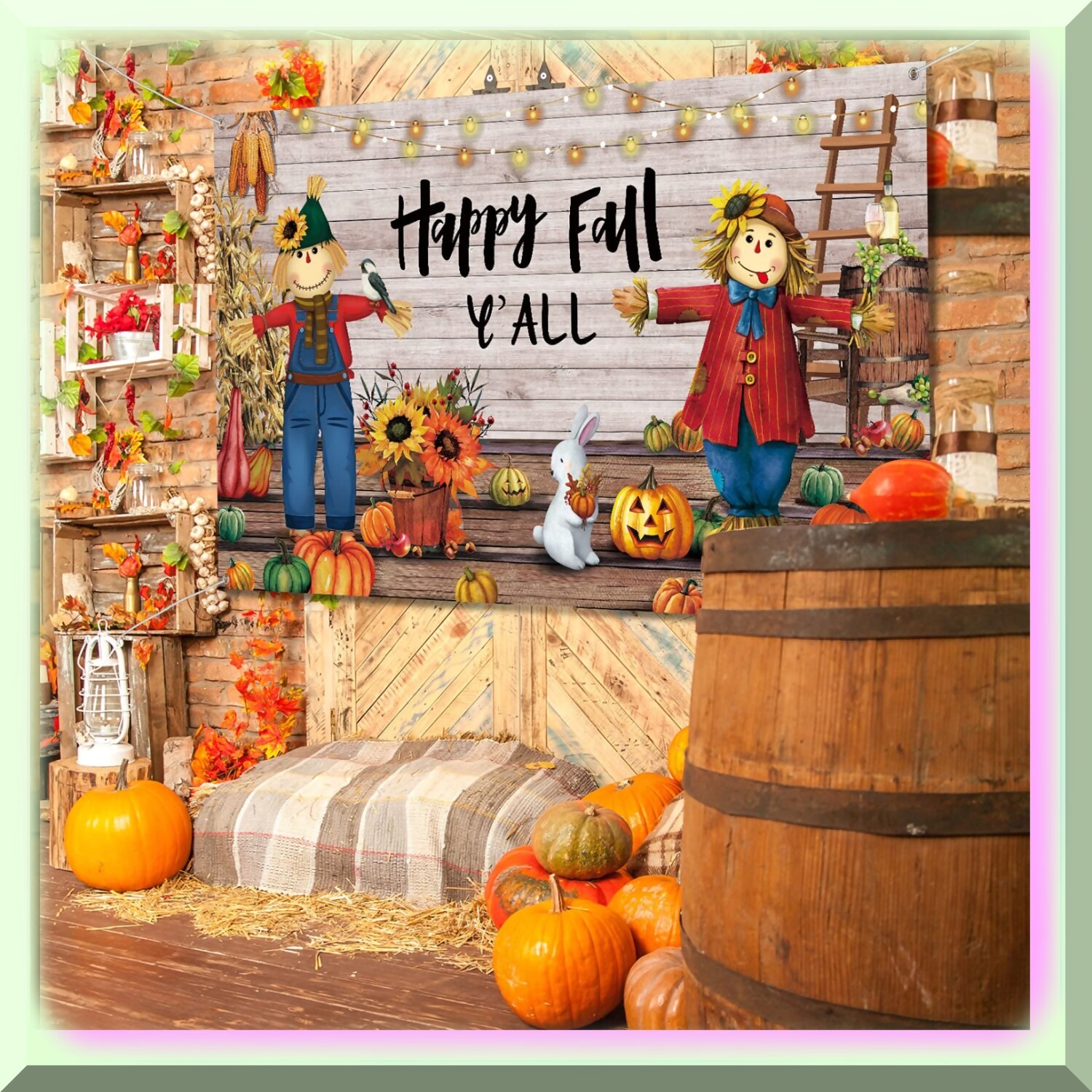Fall Harvest Outdoor Banner for Parties