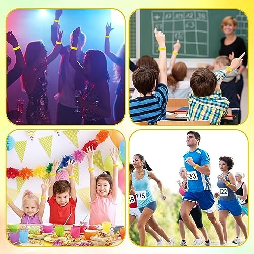 800PCS Orange Wristbands for Events Wrist Bands Colored Paper 800yellow