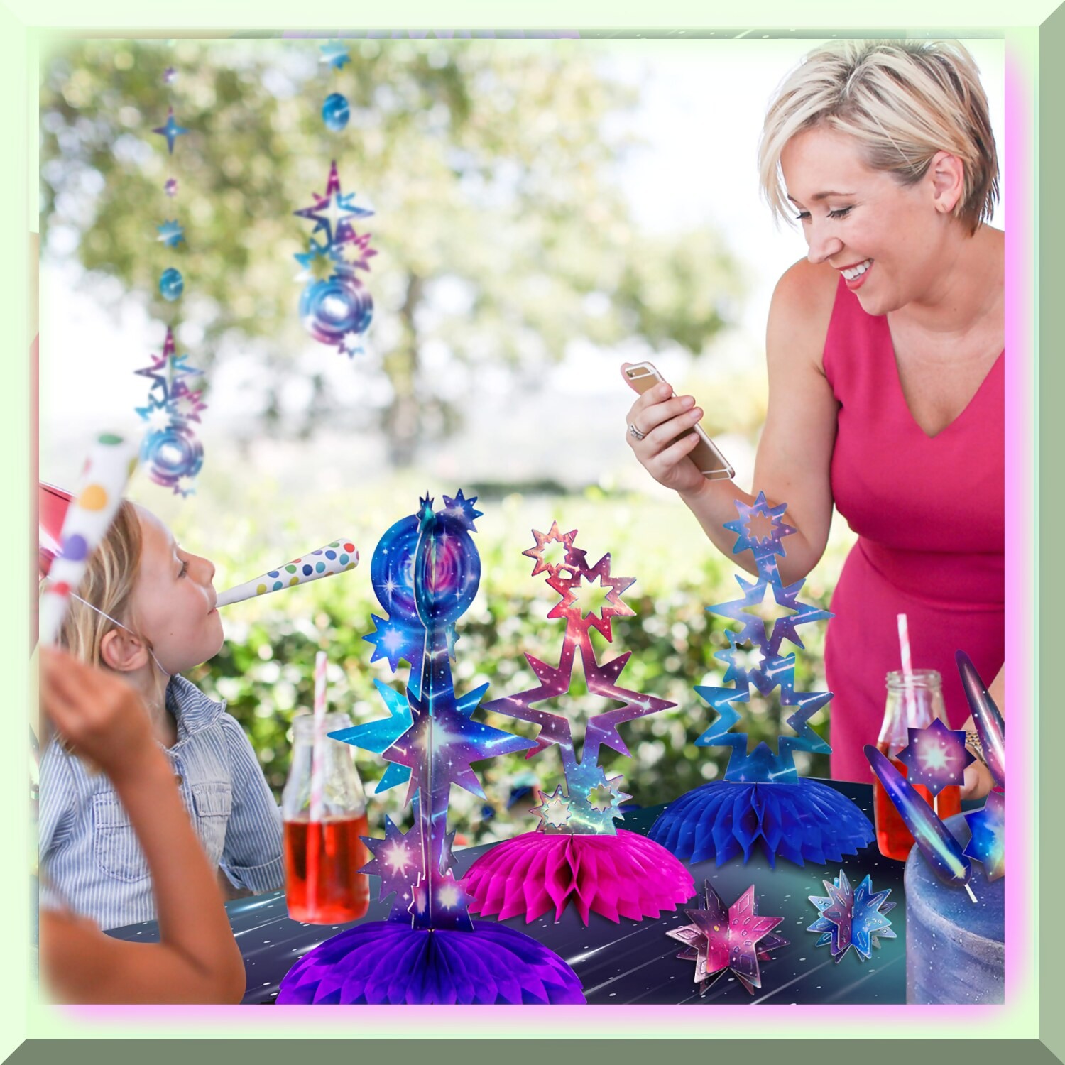 Galaxy Space Themed Table Decorations Set