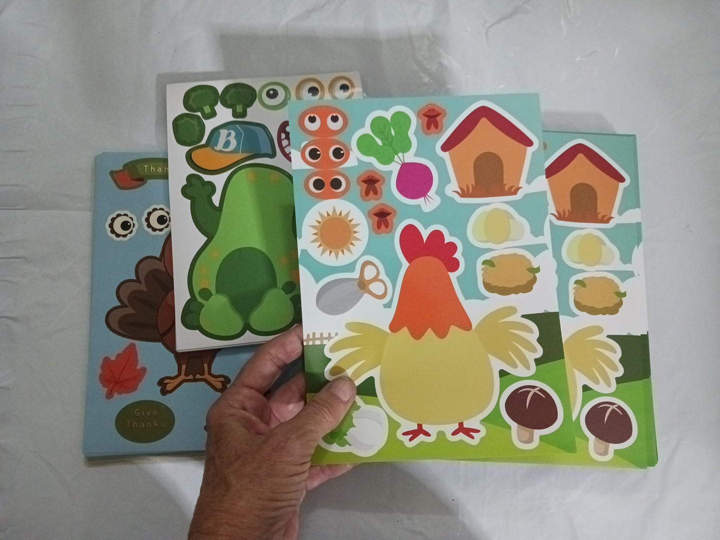 Stickers. 147 sticker sheets. farm animals, toy story, sharks + more. kids party