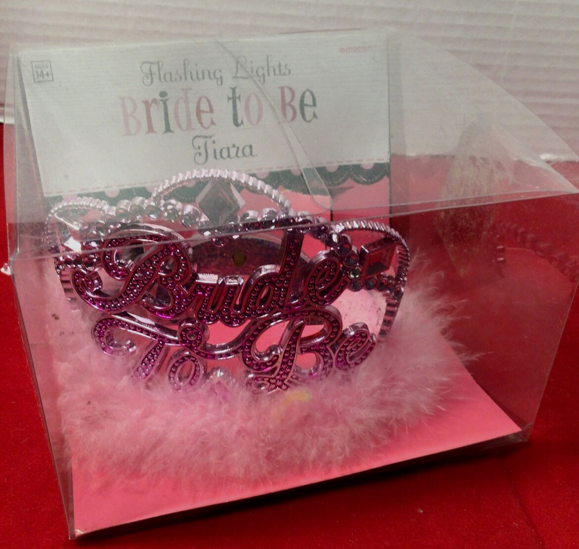 Bride to Be Tiara Bachelorette Party Bridal Shower Pink New in Box