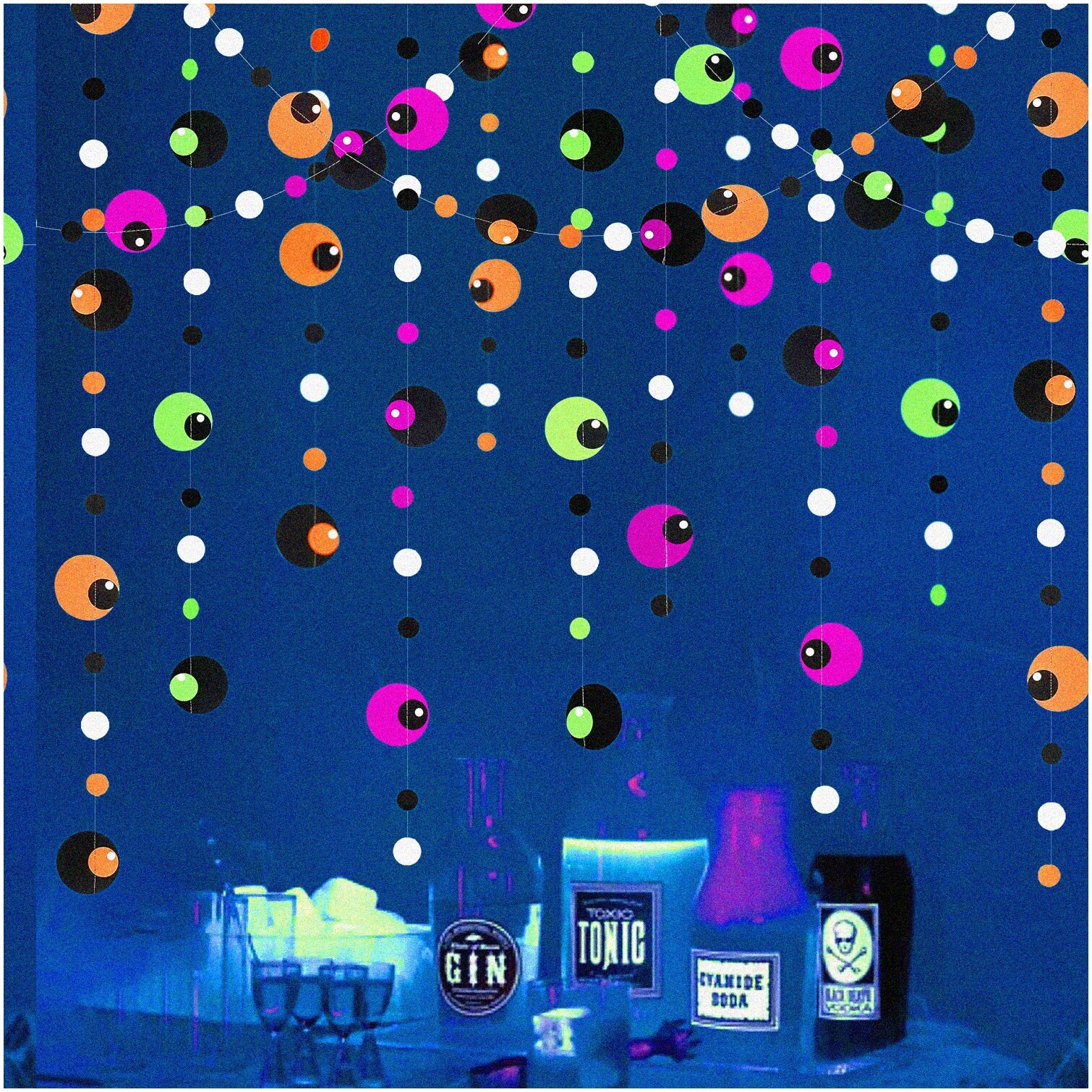 Neon Party Pack with Bunting and Garland