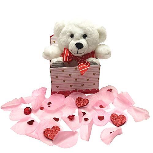 Valentines Day Romantic Gifts for Her | Teddy Bear Plush in a Gift Box & Deco…