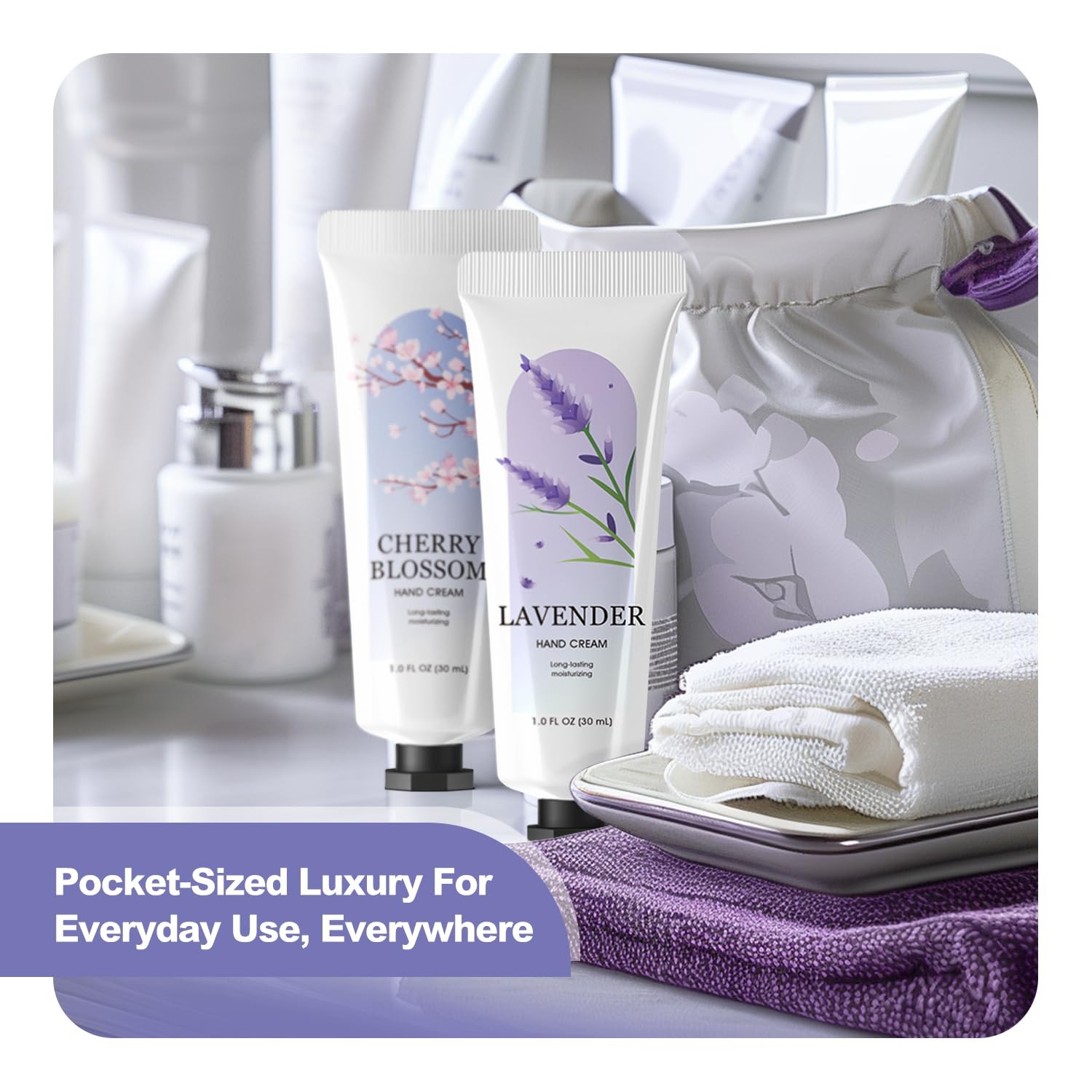 spa luxetique 10 Pack Hand Cream Gifts Set 1 Fl Oz (Pack of 10), white