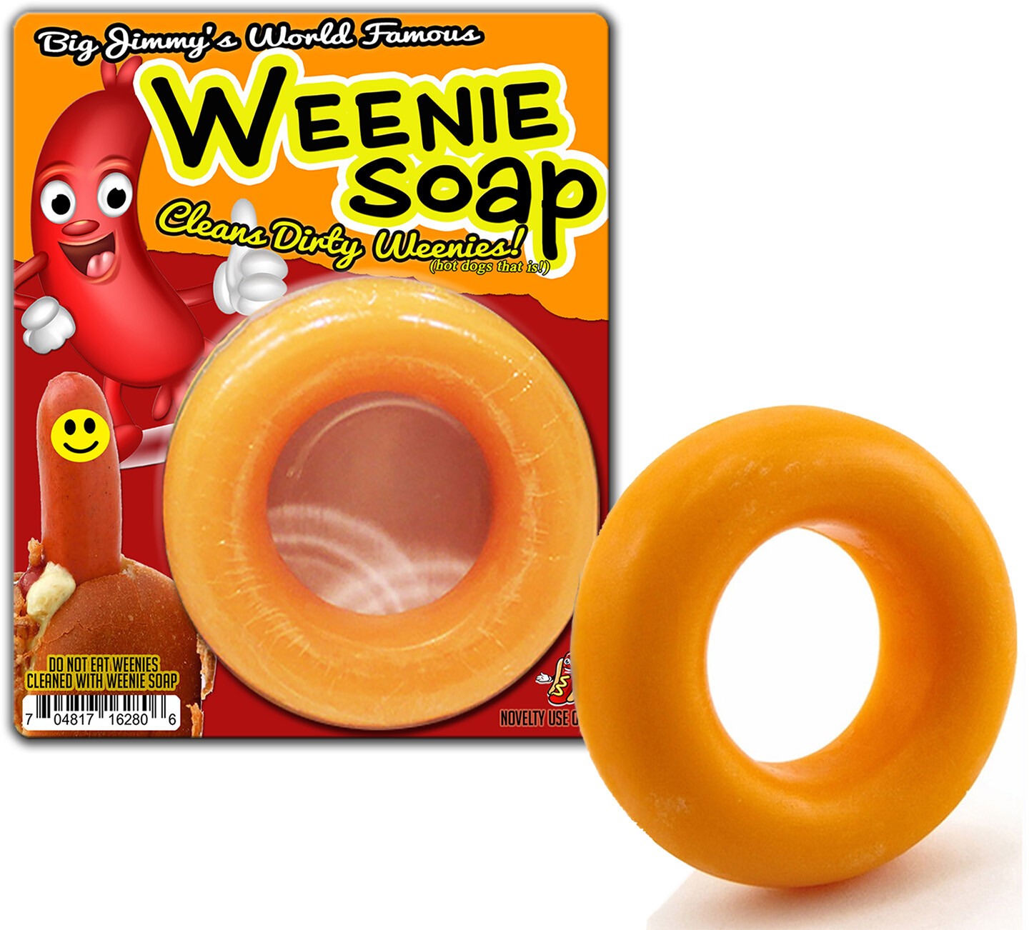 Weenie Soap – Cleans Dirty Wieners – Fun Novelty – Funny Men’s Gag Gift Joke
