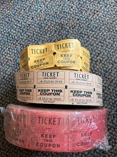 4000+ Mixed Double Stub Raffle Tickets Split the Pot 50/50
