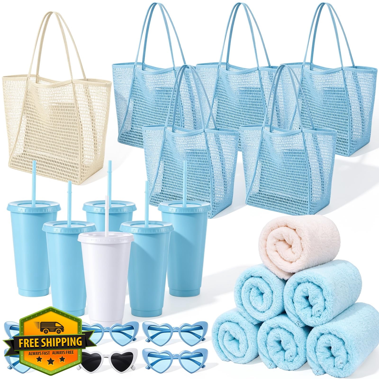 Reallnaive 24 Bachelorette Favors White-blue Tote